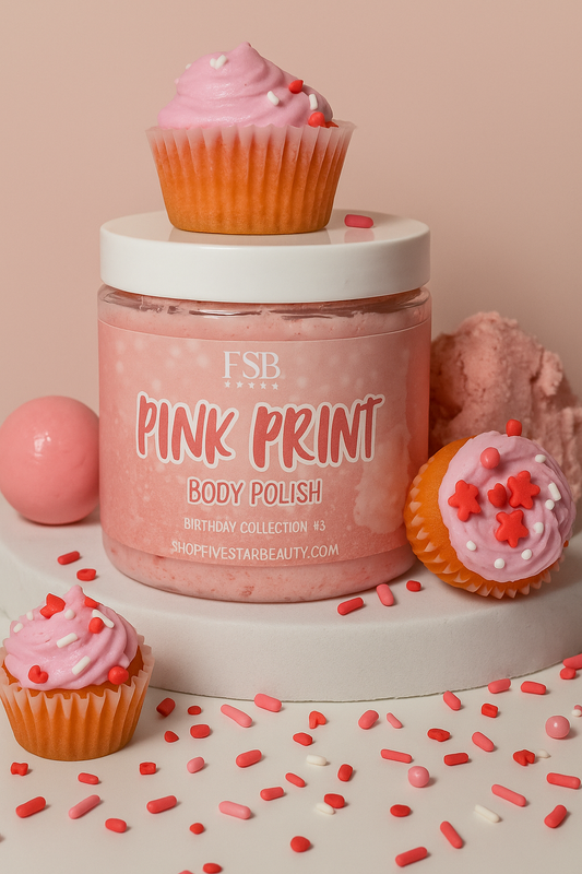 Pink Print Body Polish